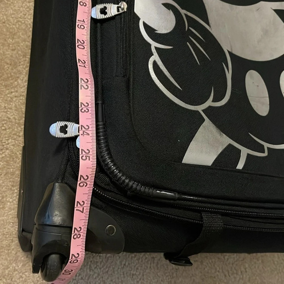 Disney Rolling Luggage - Mickey Mouse Design - Black and White - 28" - Picture 11 of 15